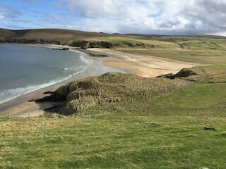 Beautiful Burrafirth Beach is one of many on Unst