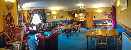 Spacious dining area