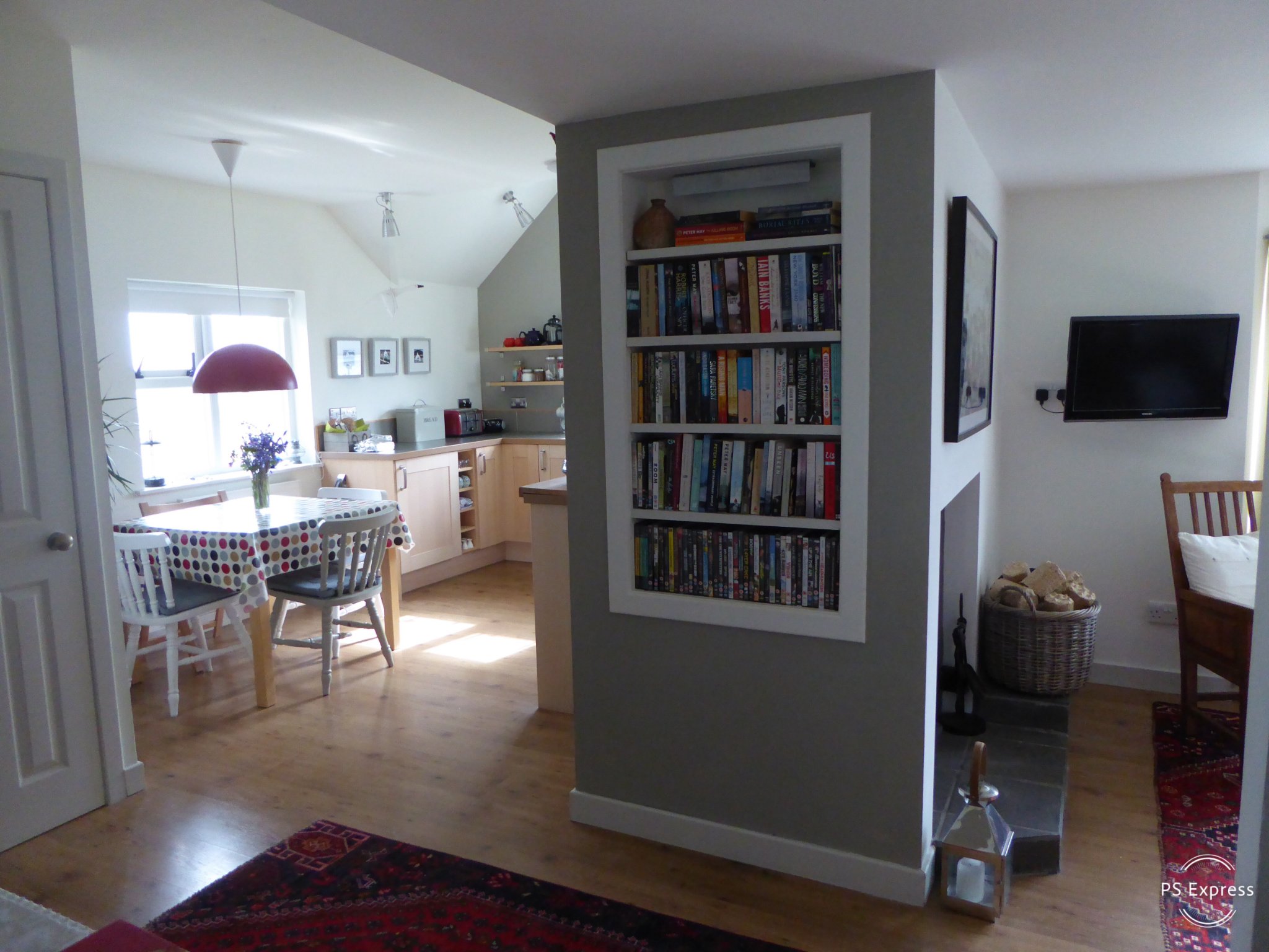 Light, spacious open plan living