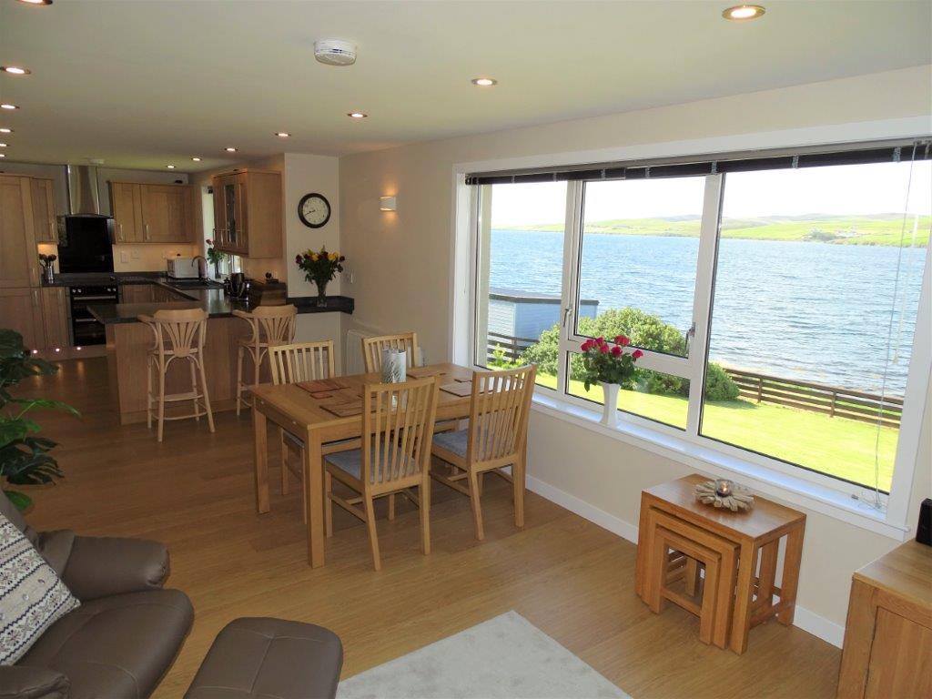 Living room with sea view